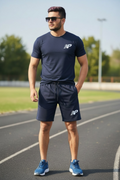 Athletic Performance Shorts - Blue & Black