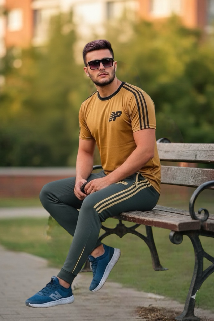 Men's Athletic Summer Tracksuit Set