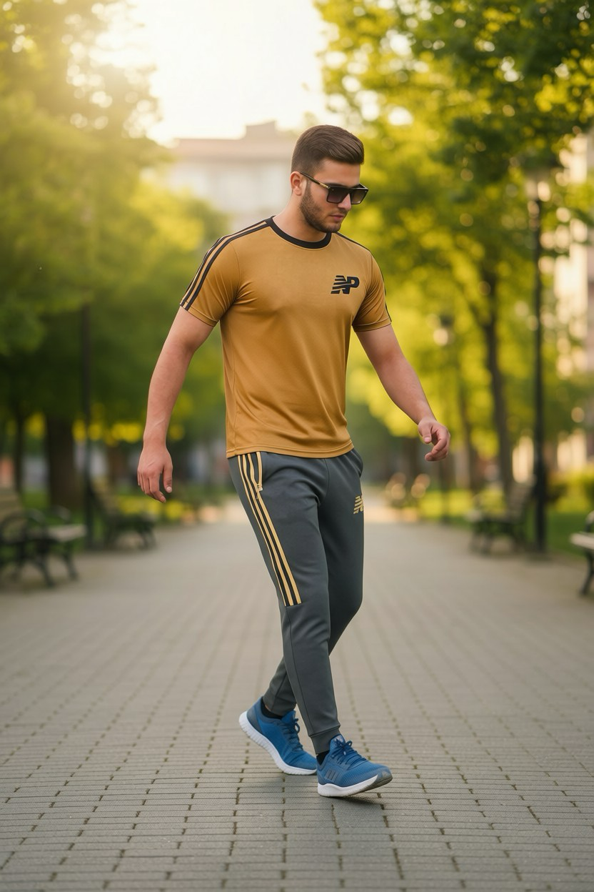 Men's Athletic Summer Tracksuit Set