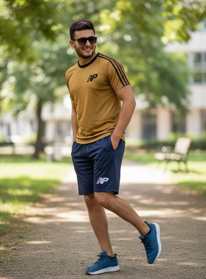 Athletic Performance Shorts - Blue & Black